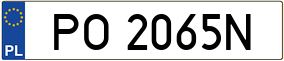 Truck License Plate
